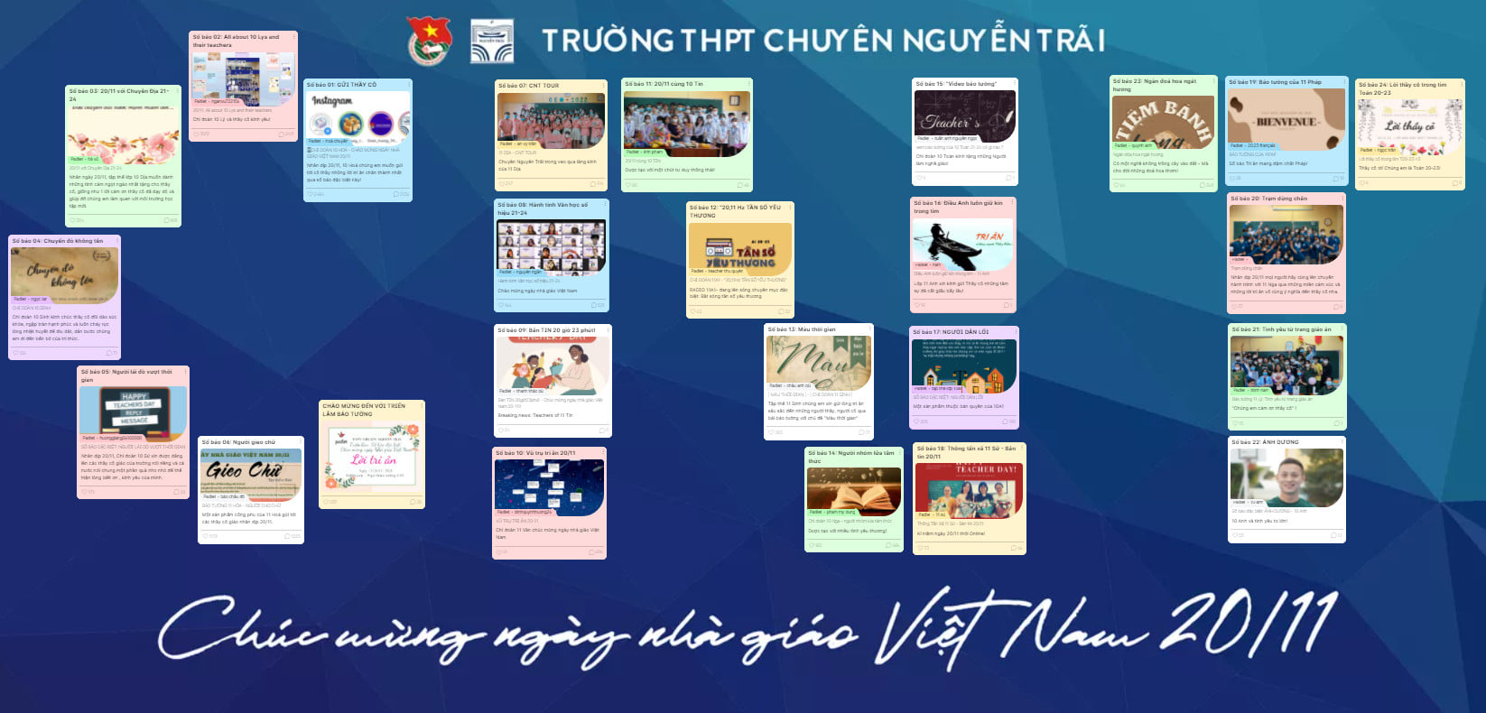 Triển lãm báo tường online - “Lời tri ân” chào mừng ngày Nhà giáo Việt Nam 20/11